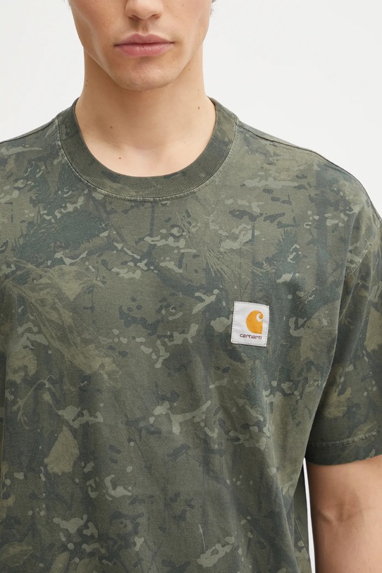Carhartt WIP t-shirt bawełniany S/S Camo Combi T-Shirt zielony I035859.3G2GD