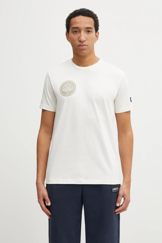 Odzież adidas Originals t-shirt bawełniany Grphc Spzl Tee KA3901 beżowy