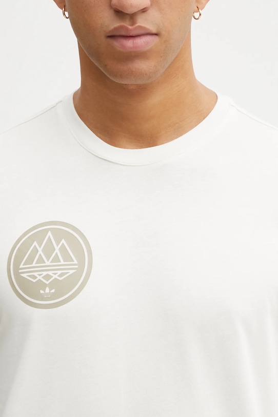 adidas Originals t-shirt bawełniany Grphc Spzl Tee beżowy KA3901