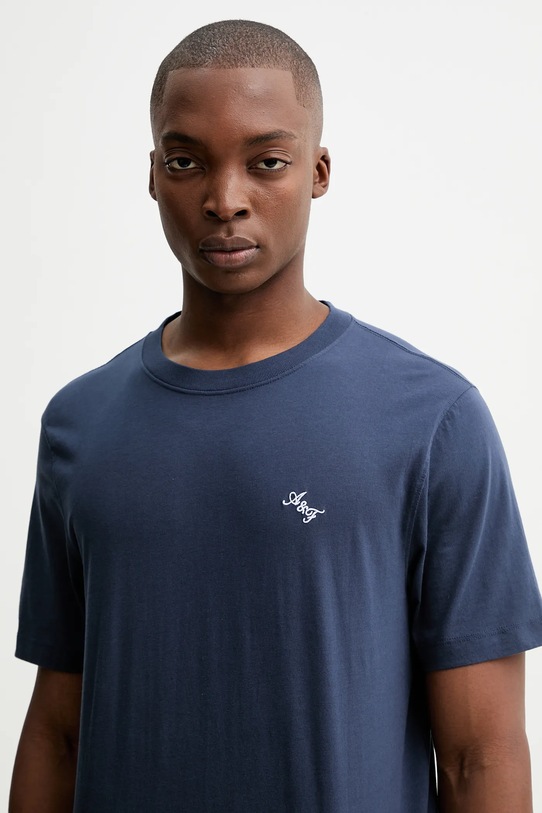 Abercrombie & Fitch t-shirt bawełniany niebieski KI123.5255.200