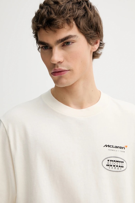 Abercrombie & Fitch t-shirt bawełniany beżowy KI123.5257.100