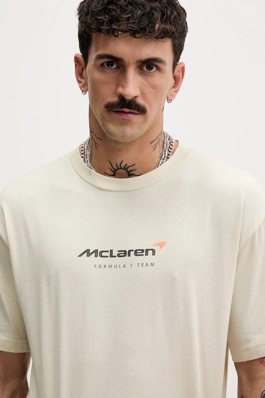 Hollister Co. t-shirt bawełniany beżowy KI323.5317.178