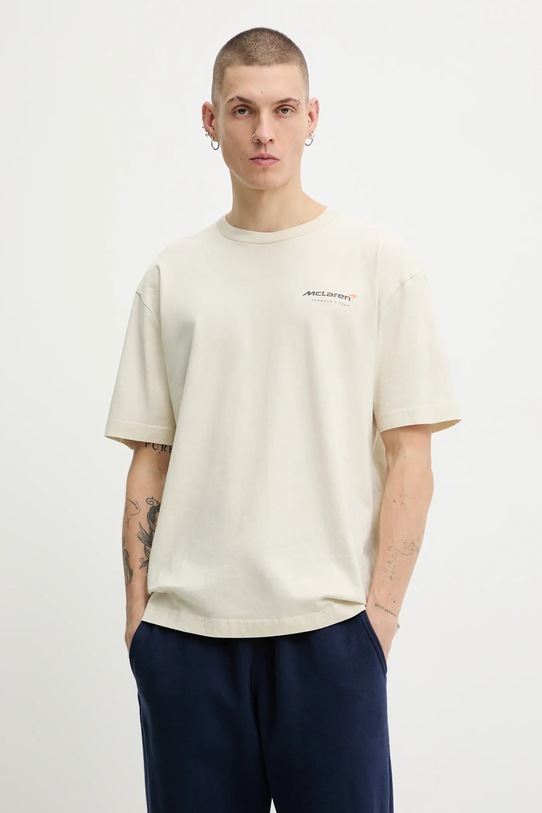 Ρούχα Βαμβακερό μπλουζάκι Hollister Co. KI323.5318.178 μπεζ