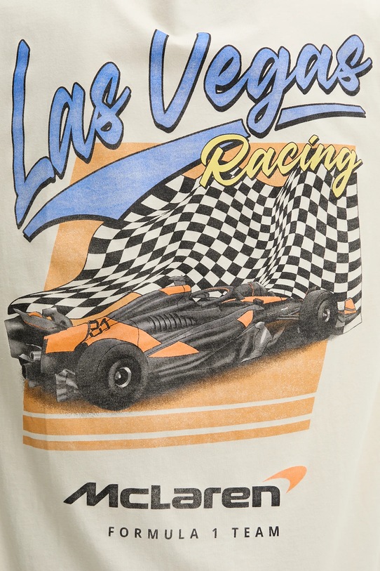 Βαμβακερό μπλουζάκι Hollister Co. KI323.5318.178 μπεζ