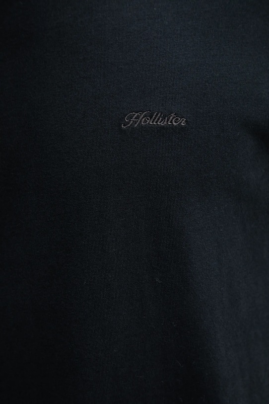 Hollister Co. t-shirt bawełniany KI323.5400.900 czarny
