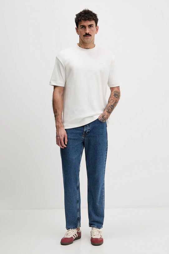 Hollister Co. t-shirt KI323.5410.100 beżowy AW25