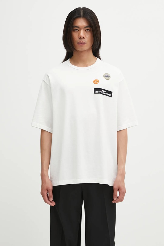 Bavlnené tričko Undercover T.Shirt relaxed biela UP2E4812