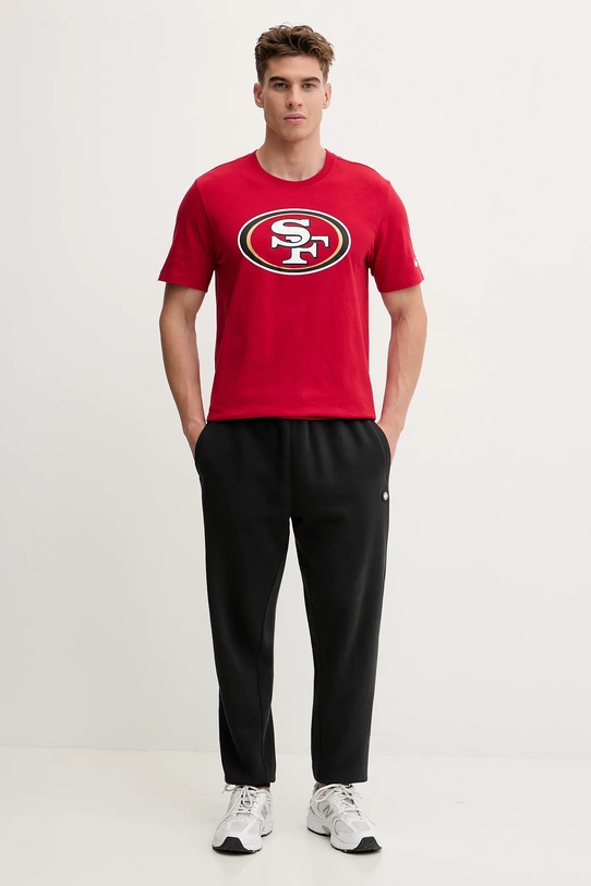 Nike t-shirt bawełniany Logo Essential N199.6DL.9B.CLH czerwony AW25