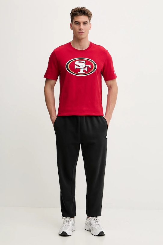 Nike t-shirt bawełniany Logo Essential N199.6DL.9B.CLH czerwony AW25