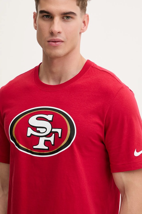 Nike t-shirt bawełniany Logo Essential czerwony N199.6DL.9B.CLH