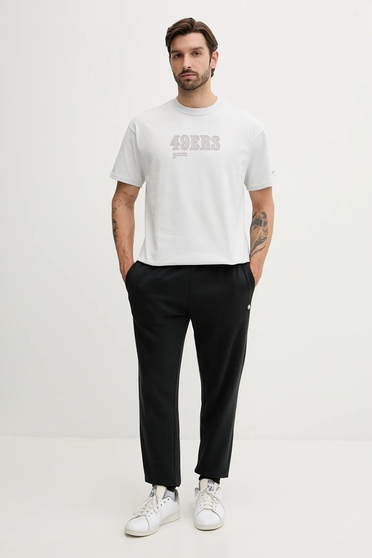 Nike t-shirt bawełniany Essential SS HeavyMax 90 01AY.0BB.9B.9P7 szary AW25