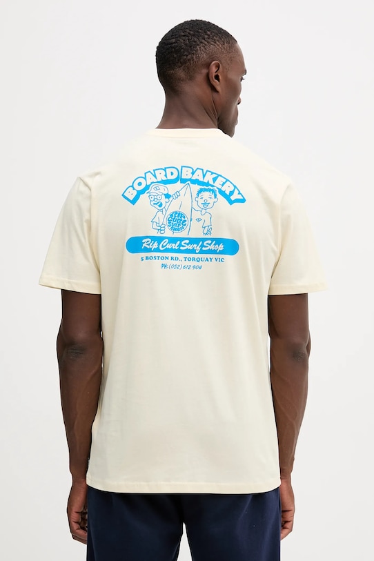 Odzież Rip Curl t-shirt bawełniany 0U7MTE beżowy