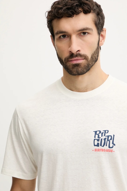 Rip Curl t-shirt SHAPER ADDRESS beżowy 0VVMTE