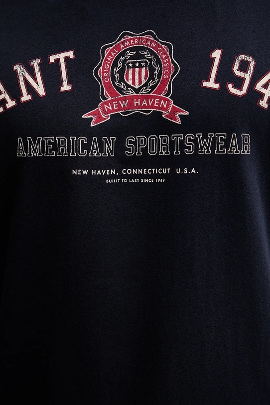 Gant t-shirt bawełniany 2003353 granatowy
