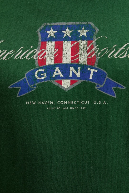 Gant t-shirt bawełniany 2003353 zielony