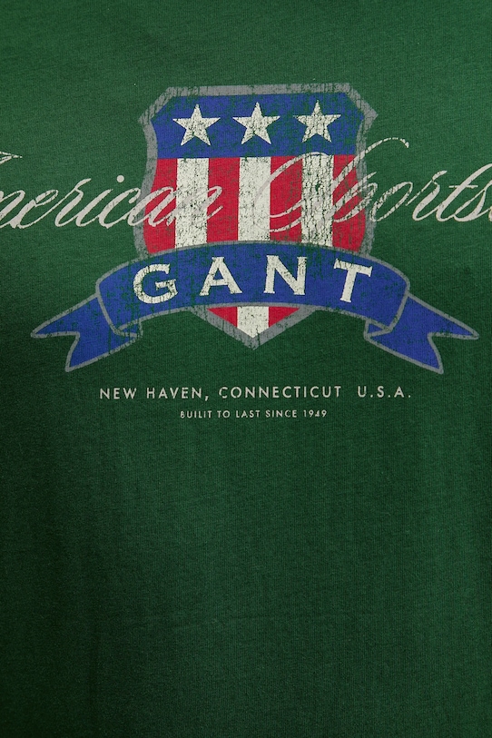 Gant t-shirt bawełniany 2003353 zielony