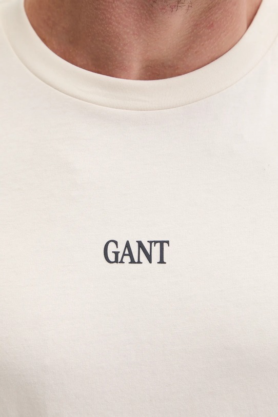 Gant t-shirt bawełniany 2003362 beżowy