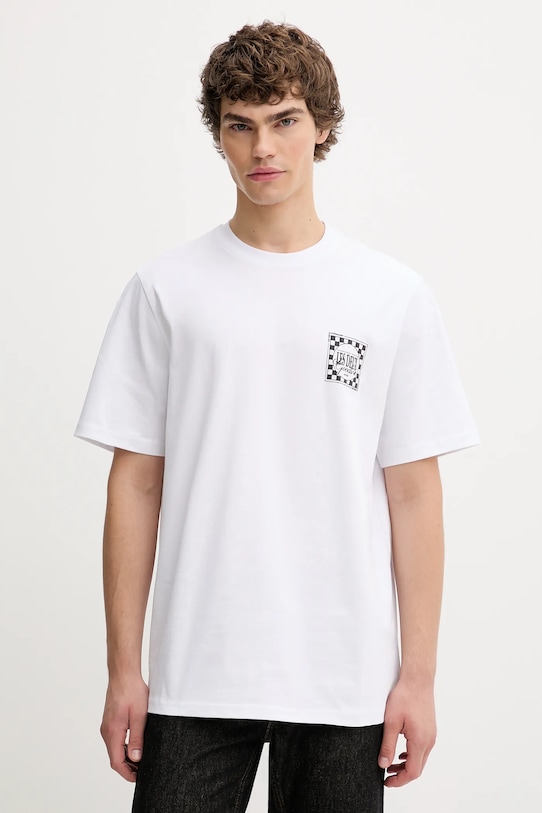 Les Deux t-shirt bawełniany Goods nadruk biały 1000501