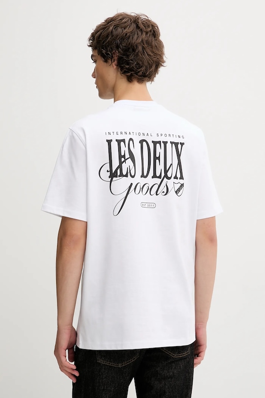 Odzież Les Deux t-shirt bawełniany Goods 1000501 biały