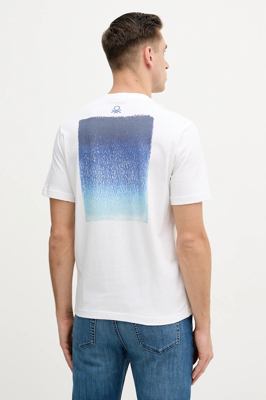 Odzież United Colors of Benetton t-shirt bawełniany 3MI5U10BD biały