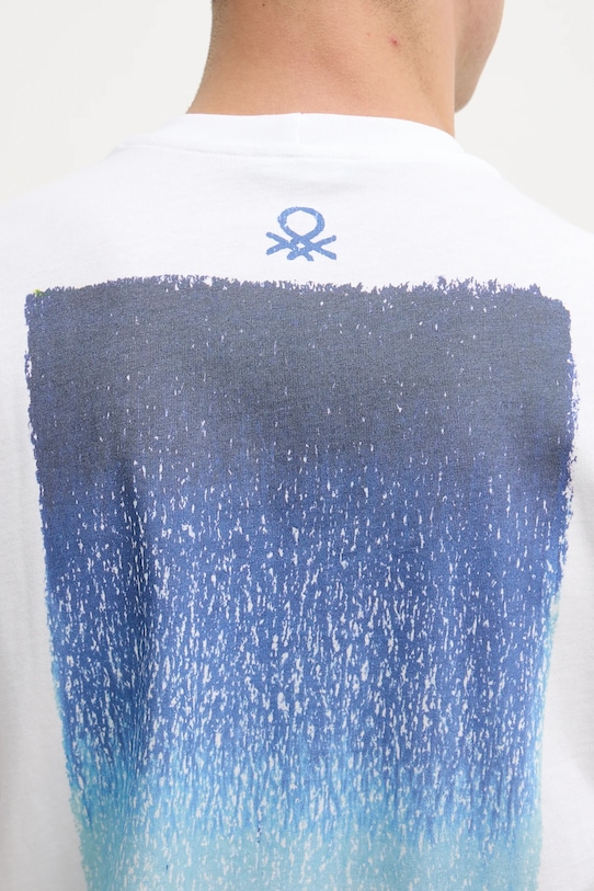 United Colors of Benetton t-shirt bawełniany 3MI5U10BD biały