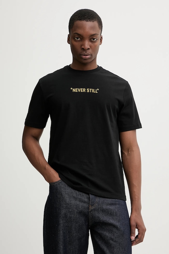 Дрехи Памучна тениска United Colors of Benetton 3MI5U10BG черен