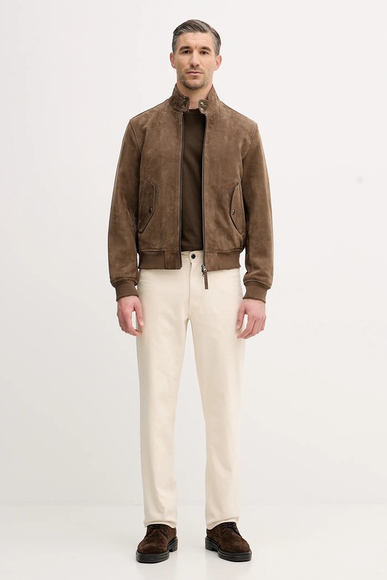 United Colors of Benetton t-shirt bawełniany 3MI5U10B5 brązowy AW25