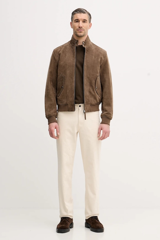 United Colors of Benetton t-shirt bawełniany 3MI5U10B5 brązowy AW25