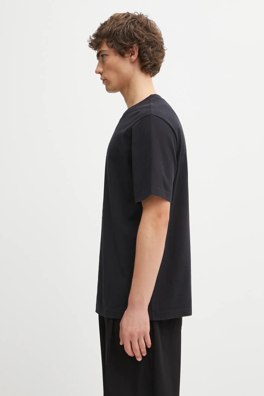 Maison Kitsuné t-shirt bawełniany Party Fox Comfort PM00116KJ7025 czarny AW25