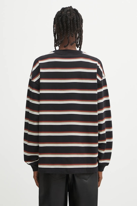 Odzież Carhartt WIP longsleeve bawełniany L/S Holm I035303.37DXX czarny