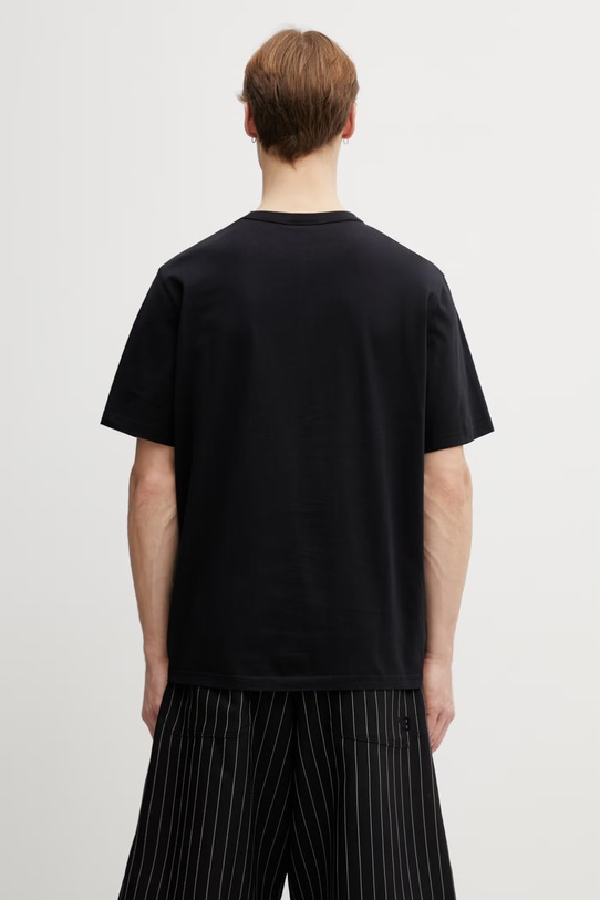 Odzież Café Kitsuné t-shirt bawełniany Relax PU00105KJ7014 czarny