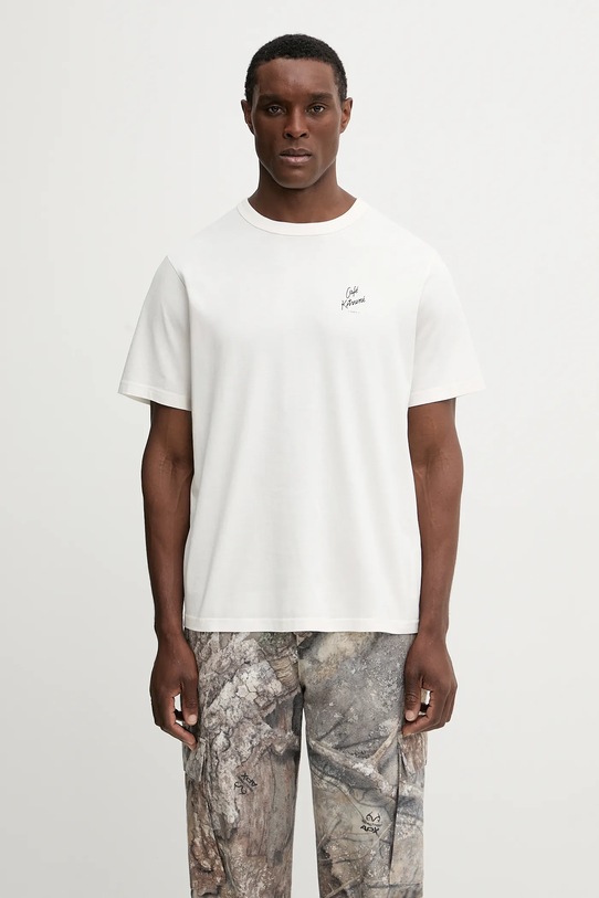 Abbigliamento Café Kitsuné t-shirt in cotone Cappuccino Relax PU00102KJ7014 beige