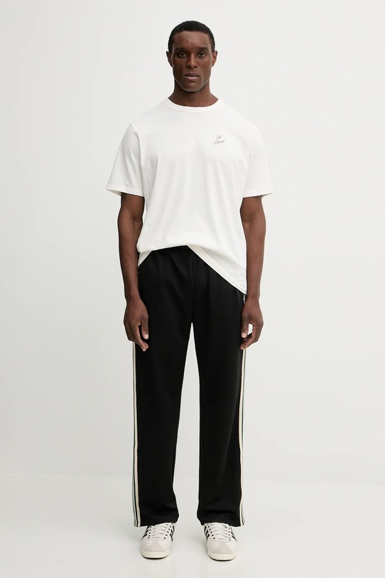 Café Kitsuné cotton t-shirt Biking Barista Fox Relax PU00101KJ7014 beige