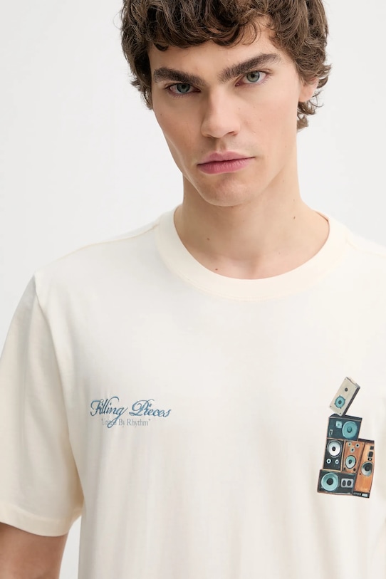 Filling Pieces t-shirt bawełniany Speaker Wall beżowy 422520500239