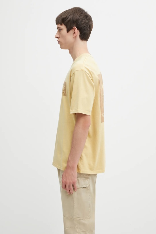 Gramicci t-shirt bawełniany Hemp G5FU.T081 żółty AW25