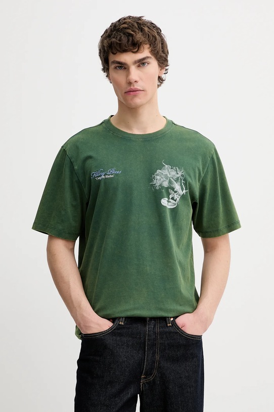 Oblečenie Bavlnené tričko Filling Pieces Grammophone 422520500236 zelená