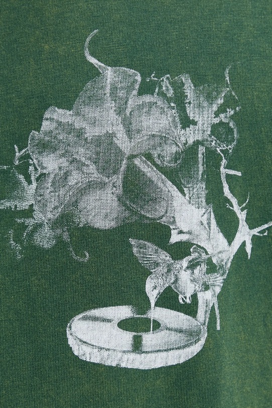 Bavlnené tričko Filling Pieces Grammophone 422520500236 zelená