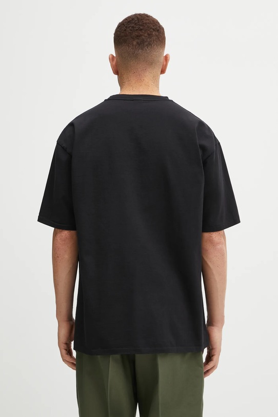 Odzież Wacko Maria t-shirt bawełniany 25FW.WMT.WT03 czarny