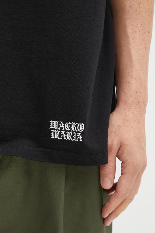Wacko Maria t-shirt bawełniany czarny 25FW.WMT.WT03