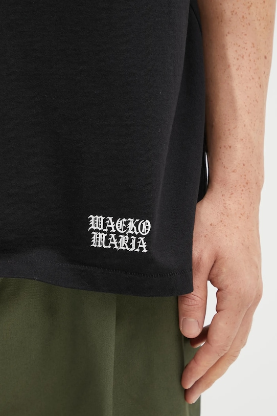 Памучна тениска Wacko Maria черен 25FW.WMT.WT03