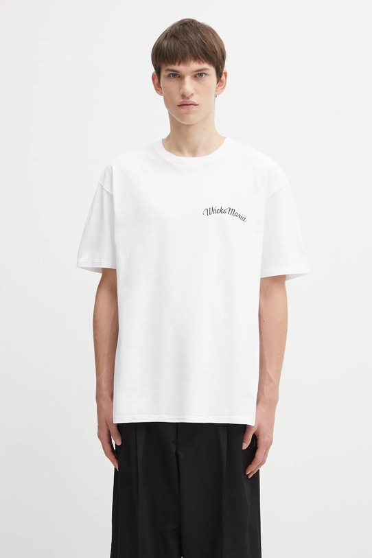 Wacko Maria t-shirt bawełniany wzorzyste biały 25FW.WMT.WT08