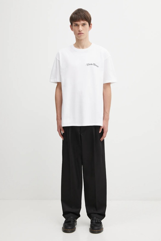 Wacko Maria t-shirt bawełniany 25FW.WMT.WT08 biały