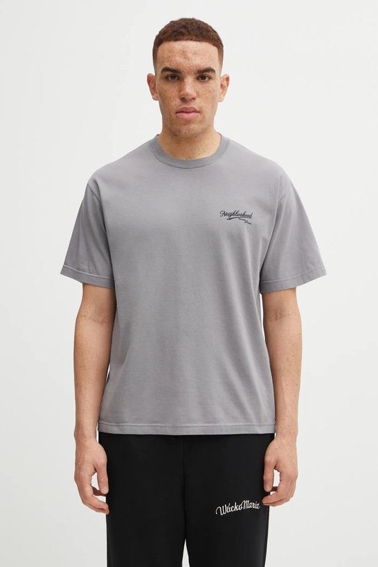 Odzież NEIGHBORHOOD t-shirt bawełniany NH. TEE SS-8 252PCNH.ST08 szary