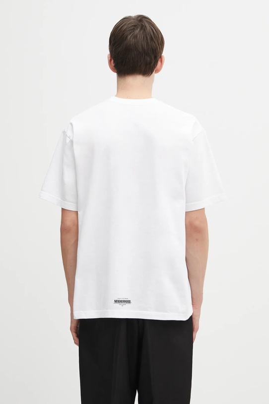 Odzież NEIGHBORHOOD t-shirt bawełniany NH . TEE SS-7 252PCNH.ST07 biały
