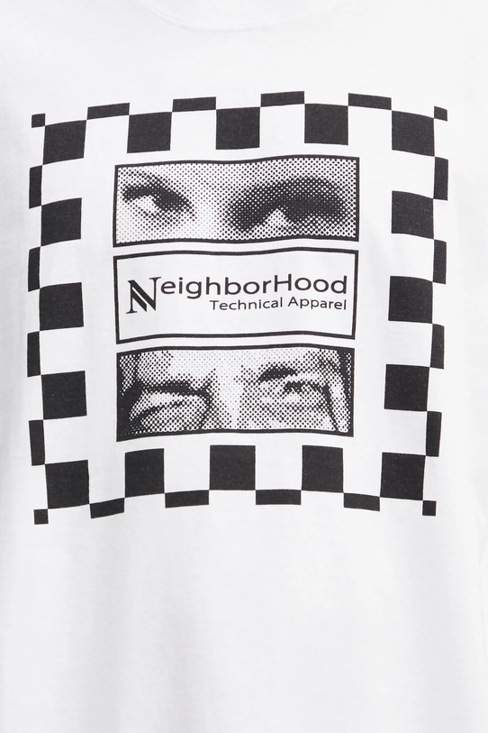 NEIGHBORHOOD t-shirt bawełniany NH . TEE SS-7 biały 252PCNH.ST07