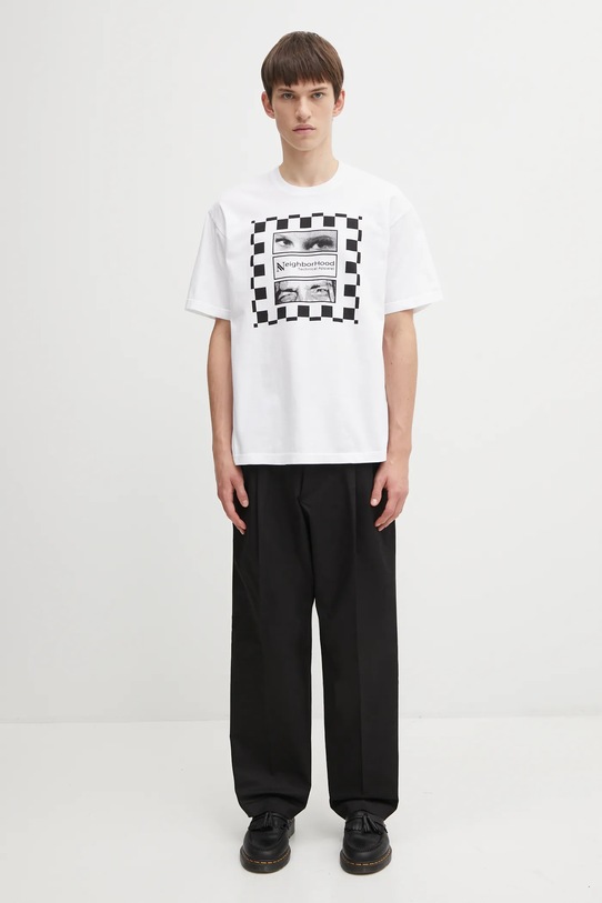 NEIGHBORHOOD t-shirt bawełniany NH . TEE SS-7 252PCNH.ST07