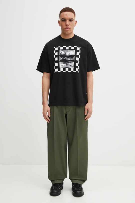 Хлопковая футболка NEIGHBORHOOD NH . TEE SS-7 252PCNH.ST07 чёрный