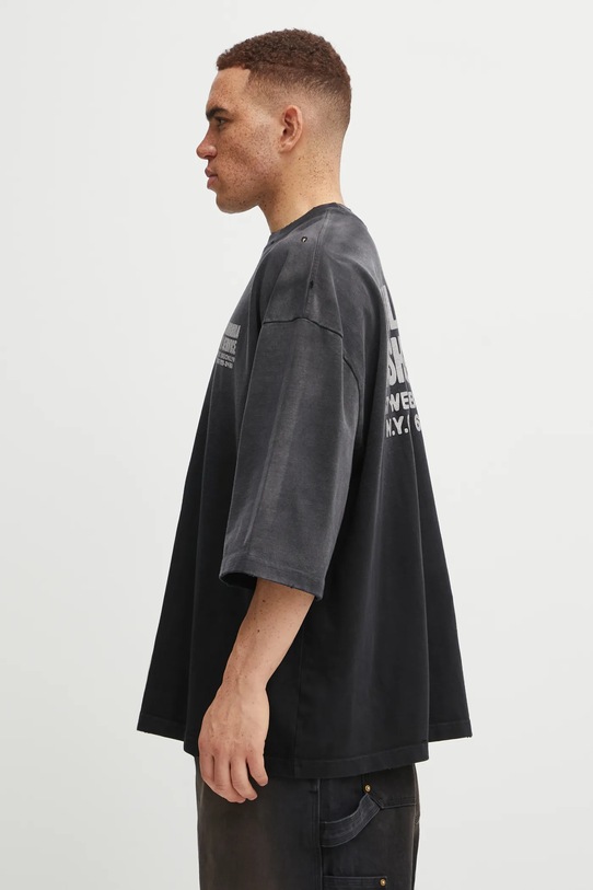 Willy Chavarria t-shirt bawełniany Fashion Services Buffalo WCJSY0110.001 czarny AW25
