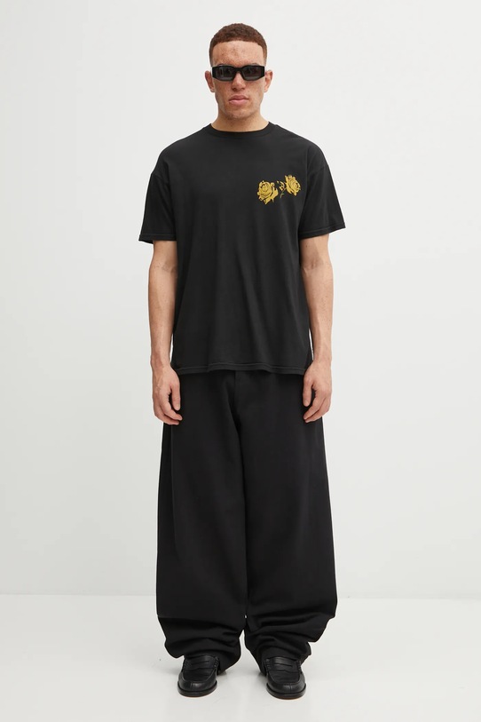 Willy Chavarria t-shirt bawełniany Willy Label Easy WCJSY0147.001 czarny