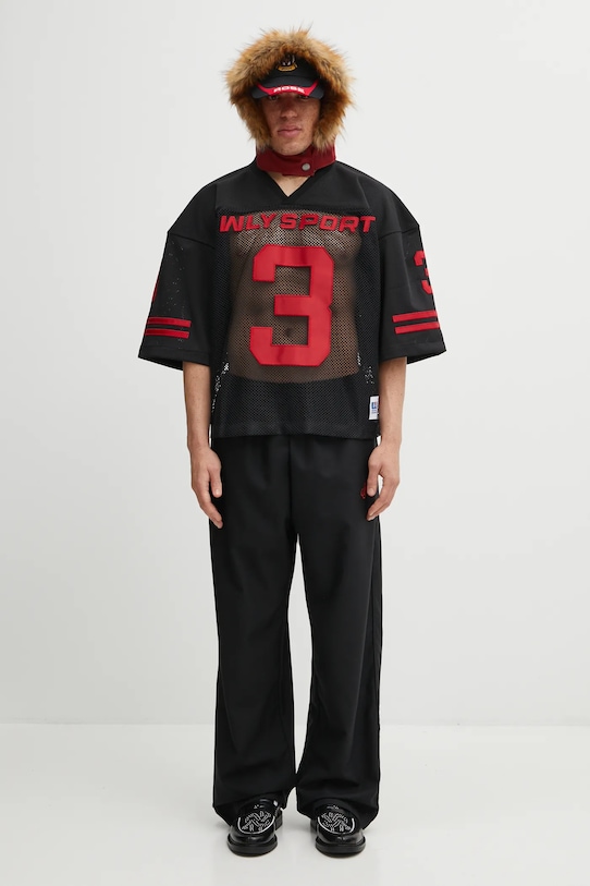 Willy Chavarria tricou Willy Football Jersey WCJSY0149.001 negru